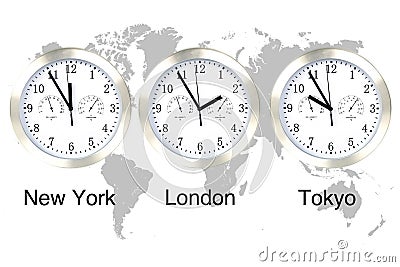 World time. Stock Photo