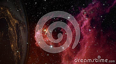 World And Time. Astrology Universe Concept. Time and Space. Abstract Environmental Backgrounds. Time Stream. Space Time And Stock Photo