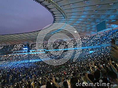 World tour concert Okean Elzy in Kiev Editorial Stock Photo