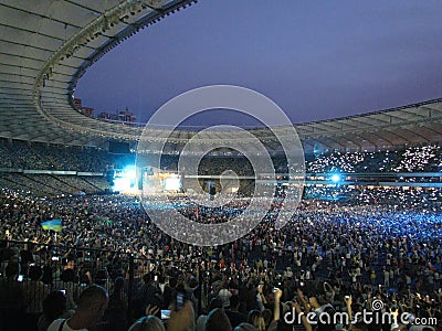 World tour concert Okean Elzy in Kiev Editorial Stock Photo