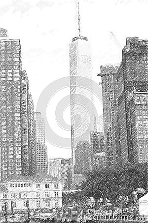 World Trade Center NYC Editorial Stock Photo