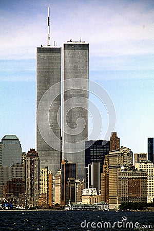 World Trade Center NYC 1999 Editorial Stock Photo