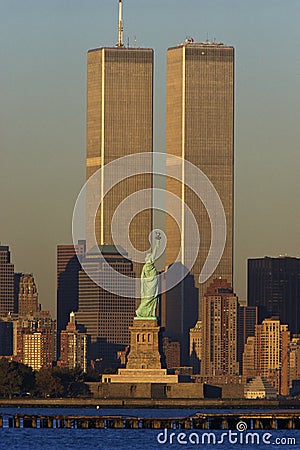 World Trade Towers Stock Photo