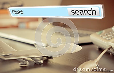 World Travel Agency operator office desk set up Stock Photo