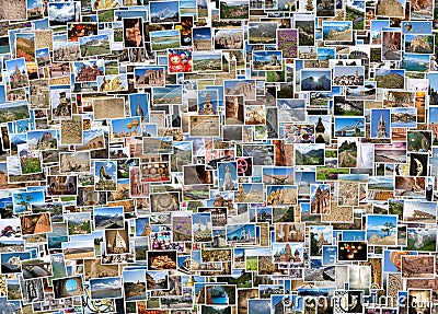 World travel collage Stock Photo