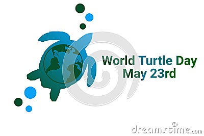 World Turtle Day Cartoon Illustration