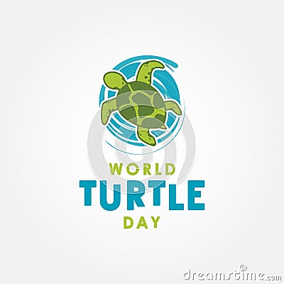 World Turtle Day Vector Design Illustration For Celebrate Moment Vector Illustration