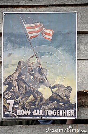 World War I poster in the United States Editorial Stock Photo