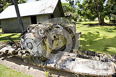 World War II Aircraft, Rabaul Editorial Stock Photo