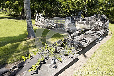 World War II Aircraft, Rabaul Editorial Stock Photo