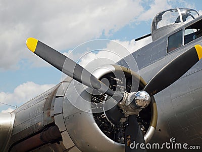 World War II B17 Bomber's Propellers Stock Photo