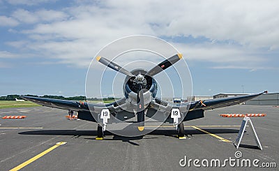 World War II Corsair Editorial Stock Photo