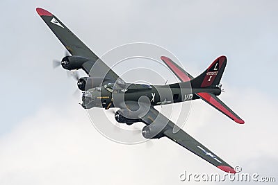 B-17 Flying Fortress at the 2018 Thunder Over Michigan Airshow Editorial Stock Photo