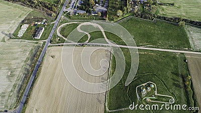 MRU World War II fortification bunker, Pniewo, near Miedzyrzecz, Poland. Entrance to the underground corridor system. German milit Stock Photo