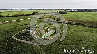 MRU World War II fortification bunker, Pniewo, near Miedzyrzecz, Poland. Entrance to the underground corridor system. German milit Stock Photo