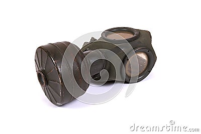 World War II gas mask (1) Stock Photo