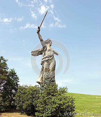 World War II Memorial in Volgograd Russia Editorial Stock Photo