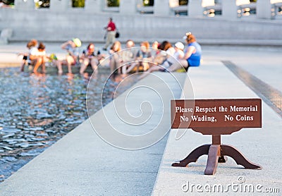 World War II memorial Washington DC Editorial Stock Photo