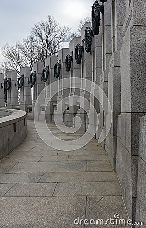 World war II memorial Stock Photo