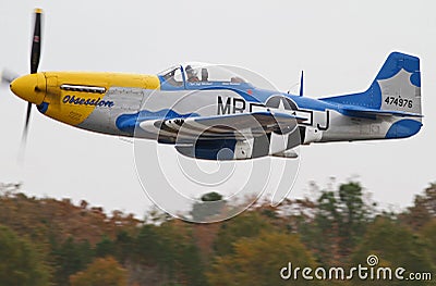 World War II P-51 Mustang Fighter Aircraft Editorial Stock Photo