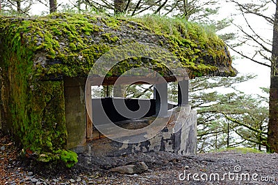 World War Two Bunker in Alaska Stock Photo