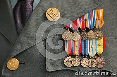 World War Two Medals Stock Photo