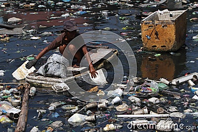 World Water Day Plastic Waste Manila Philippines Editorial Stock Photo