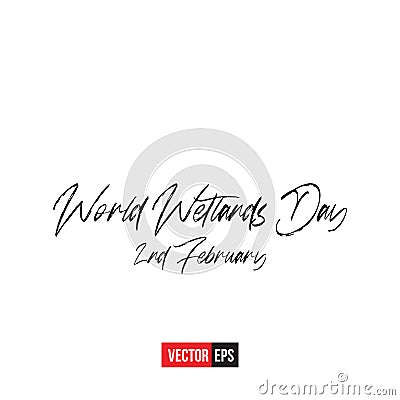 World Wetlands Day Vector Illustration