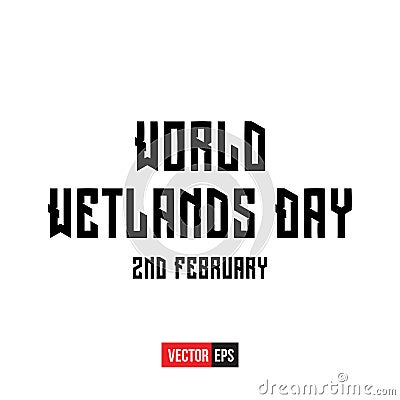 World Wetlands Day Vector Illustration