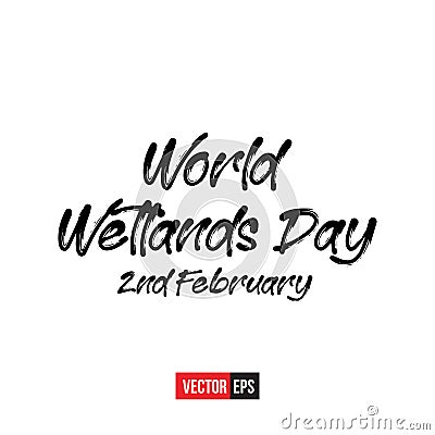 World Wetlands Day Vector Illustration