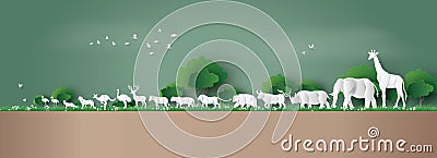 World Wildlife Day Vector Illustration