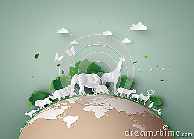 World Wildlife Day Vector Illustration