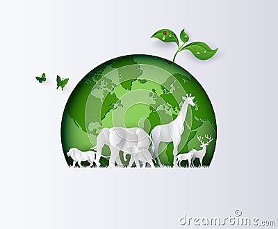 World Wildlife Day Vector Illustration