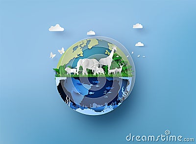 World Wildlife Day Vector Illustration