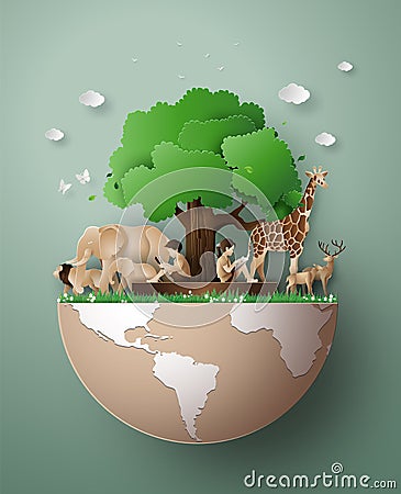 World Wildlife Day. Vector Illustration