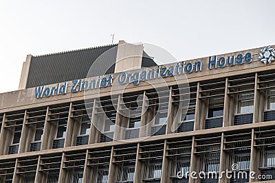 World Zionist Organization House Editorial Stock Photo