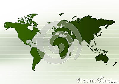 Worldmap Layout Stock Photo