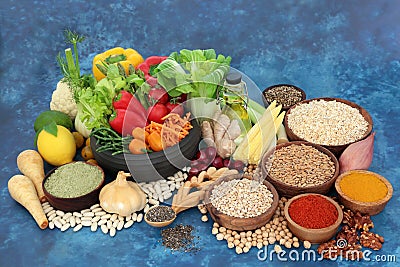 Worlds Healthiest Foods for Health and Wellbeing Stock Photo