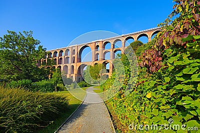 Worlds largest brick bridge Stock Photo