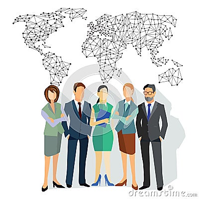 Worldwide connection Vector Illustration