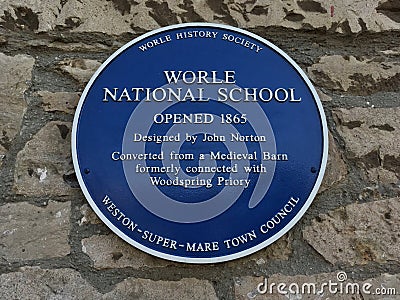 Worle National School Editorial Stock Photo