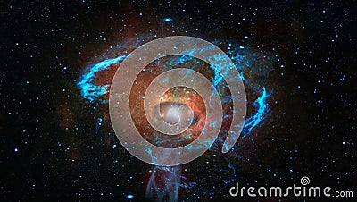 Worm hole, science fiction background. Stock Photo