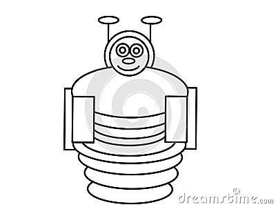 Worm kids educational coloring pages Stock Photo