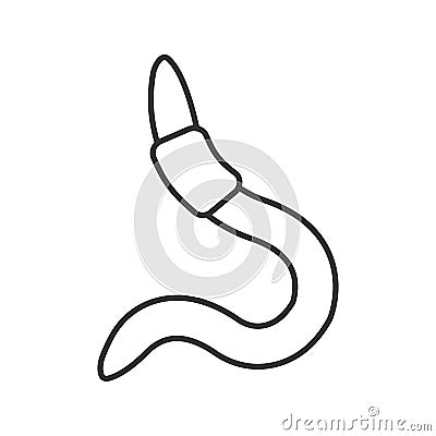 Worm linear icon Vector Illustration