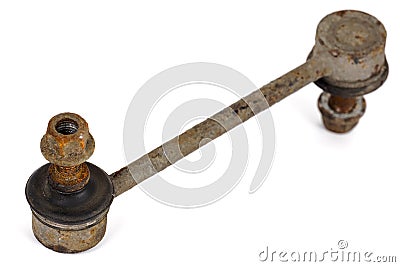 Worn out stabilizer link Stock Photo