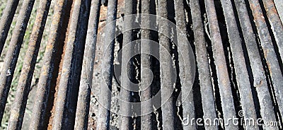 Worn And Rusted Barbeque Grill Stock Photo