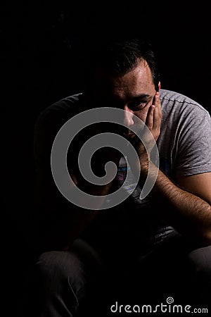 Worried man Stock Photo