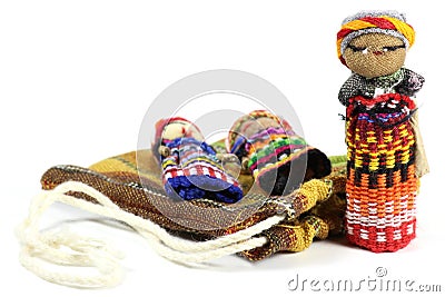 Worry dolls Stock Photo