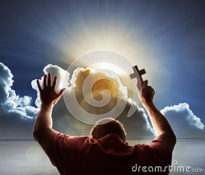 Worship, love and spirituality Stock Photo