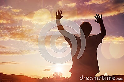 Worship and praise Stock Photo